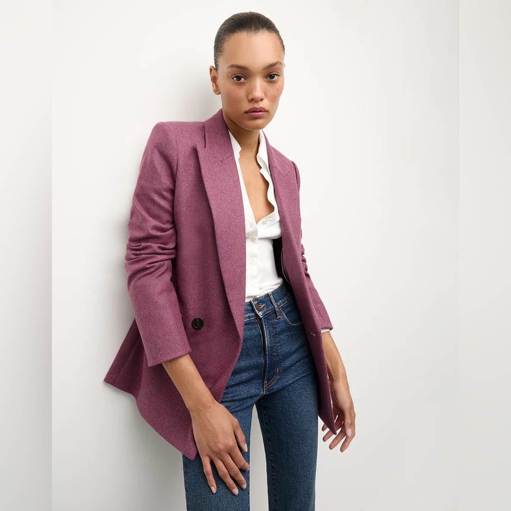 NWT $698 Veronica Beard Sevyn Wool Blend Dickey Jacket